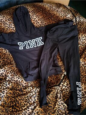 PINK Victoria's Secret Black Logo Tag Detail